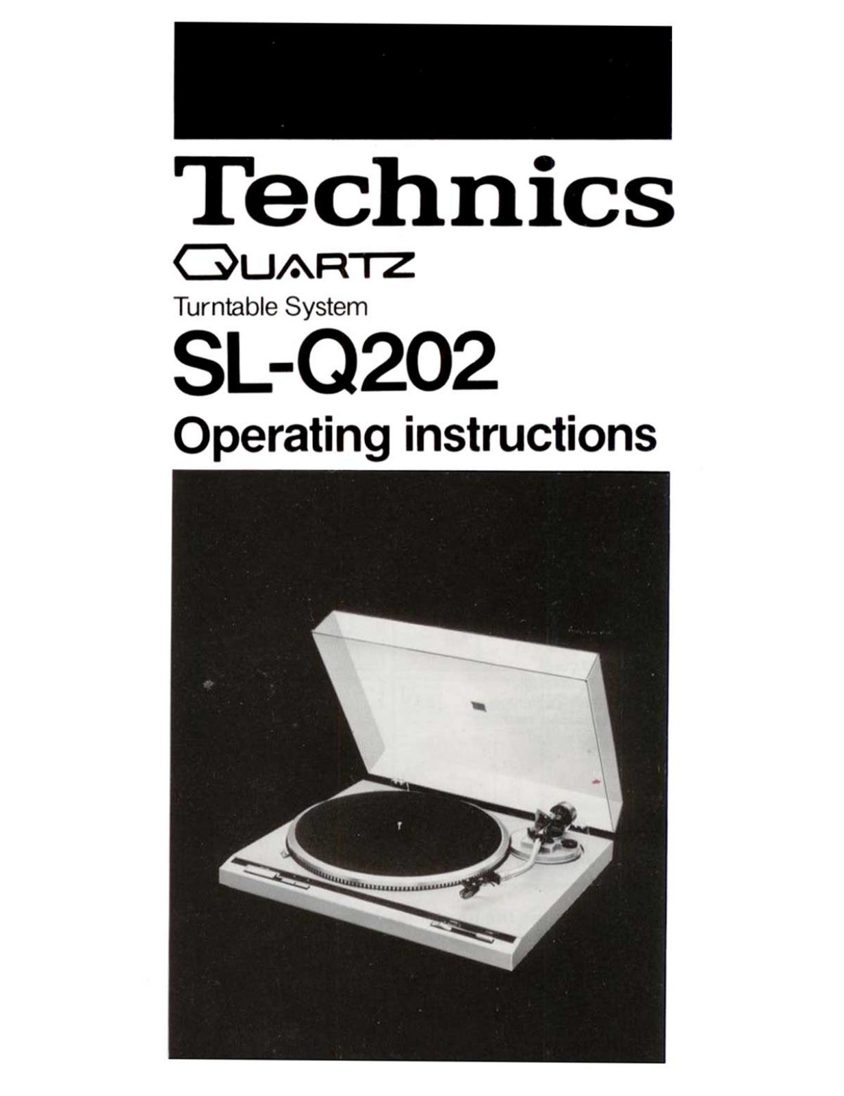 Technics SL-Q-202 Owners Manual