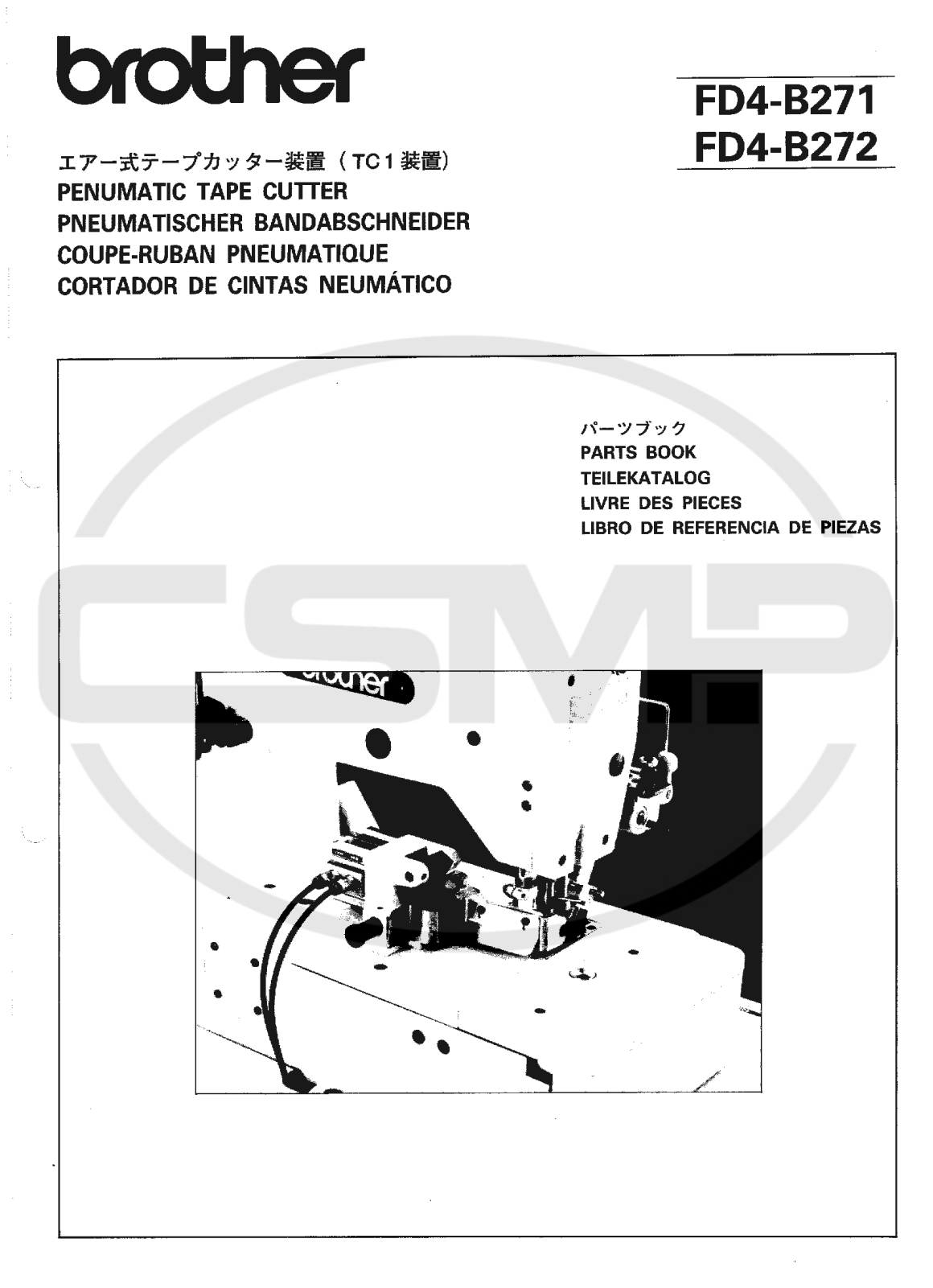 Brother FD4 B272 Parts Book