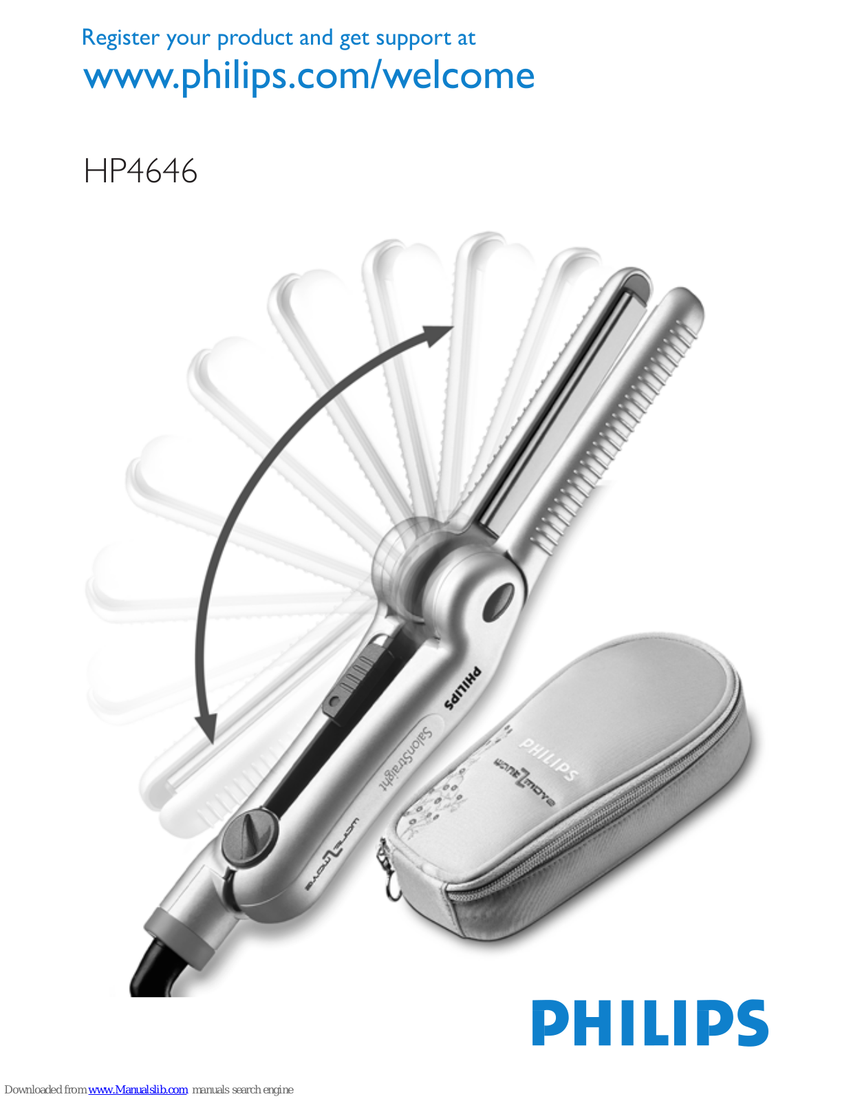 Philips SalonStraight Want2Move HP4646 User Manual