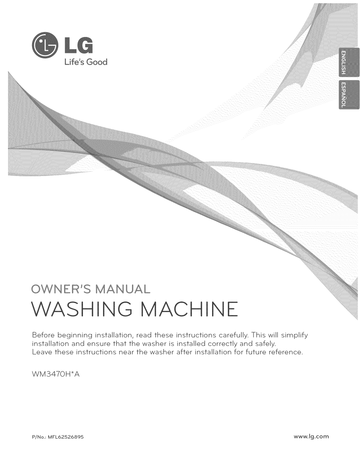 LG WM3470HWA/00, WM3470HVA/00 Owner’s Manual