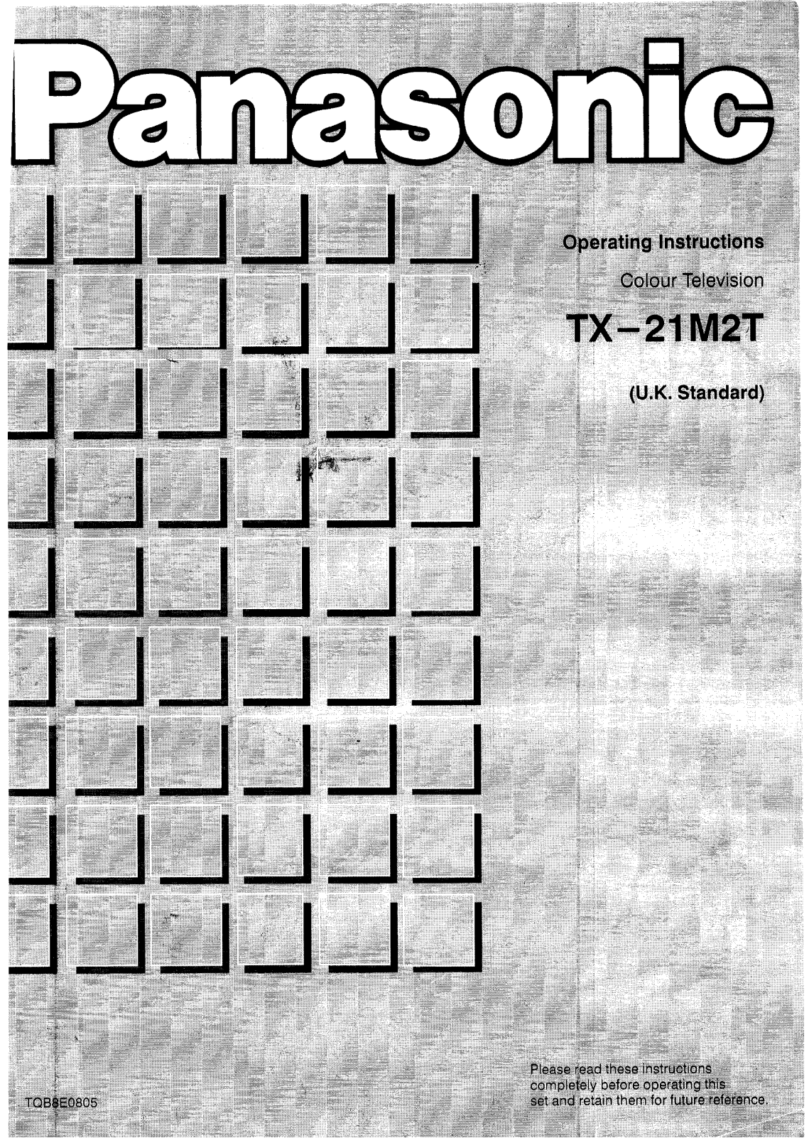 Panasonic TX-21M2T User Manual