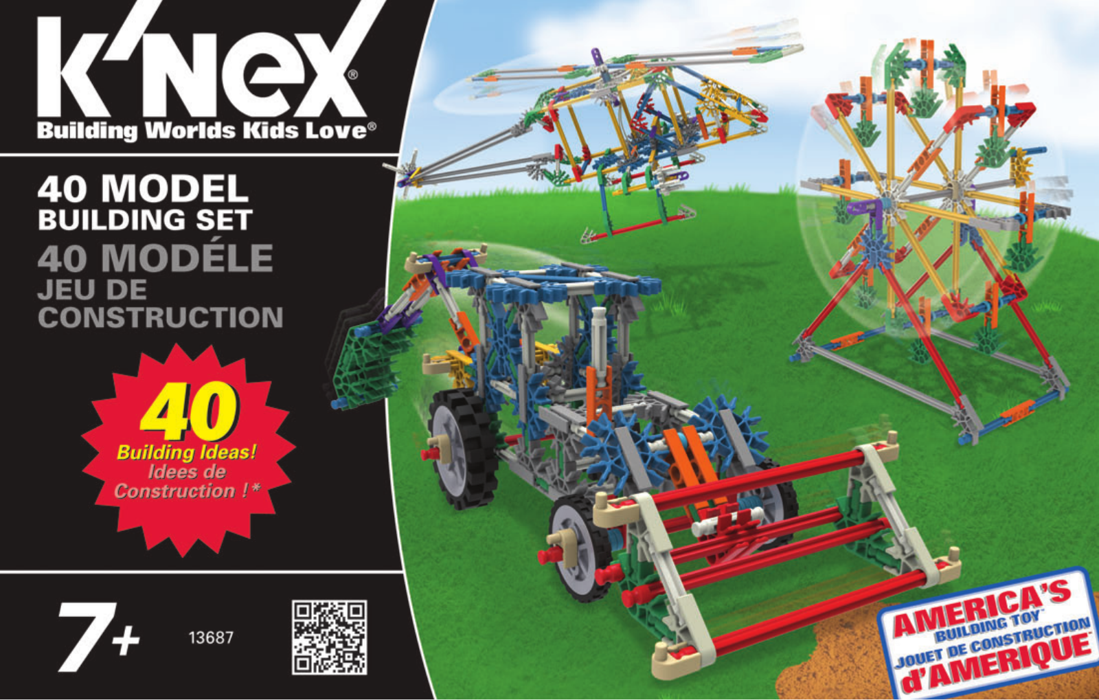 K'Nex 40 MODEL BUILDING SET Building Instructions