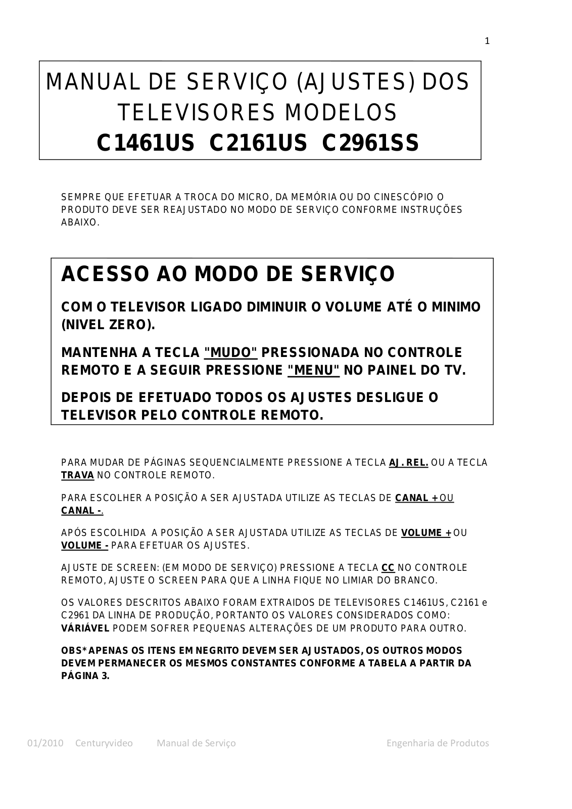 Century C2961SS, C1461S, C2161US Schematic