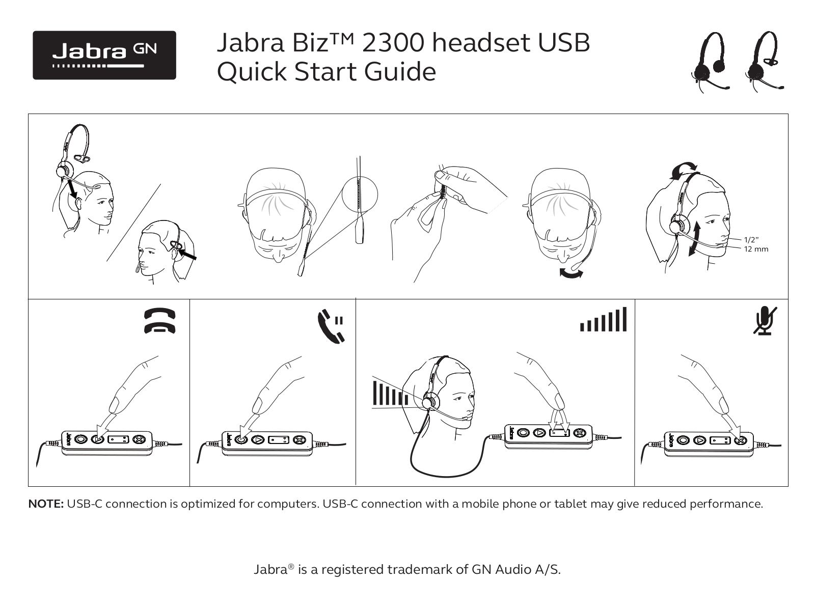 Jabra 2399-823-109 Quick Start Guide