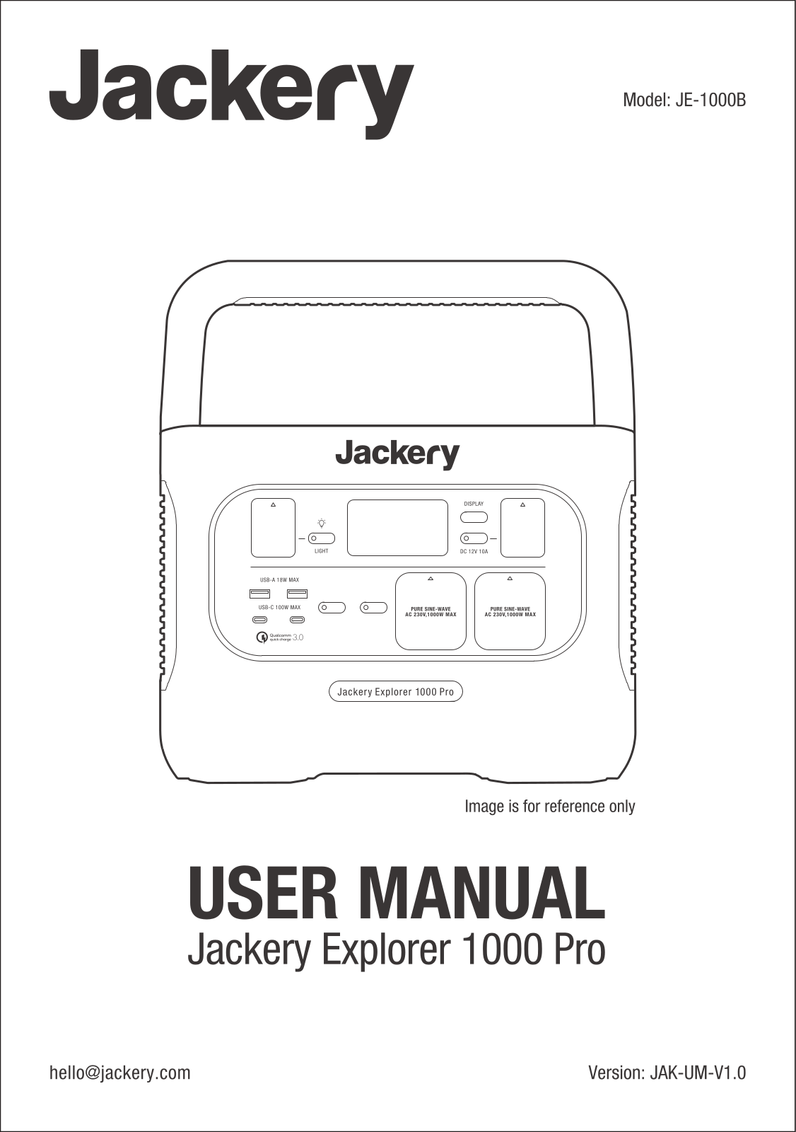 Jackery Explorer 1000 Pro User guide - ManualMachine.com
