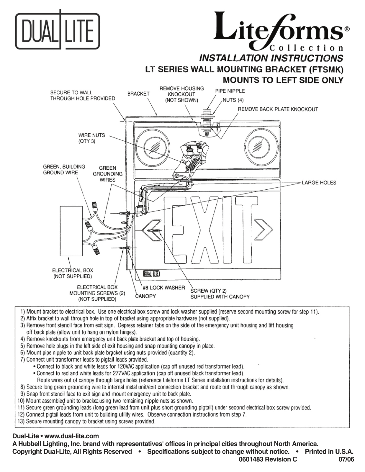 Dual-Lite LT Installation Manual - ManualMachine.com