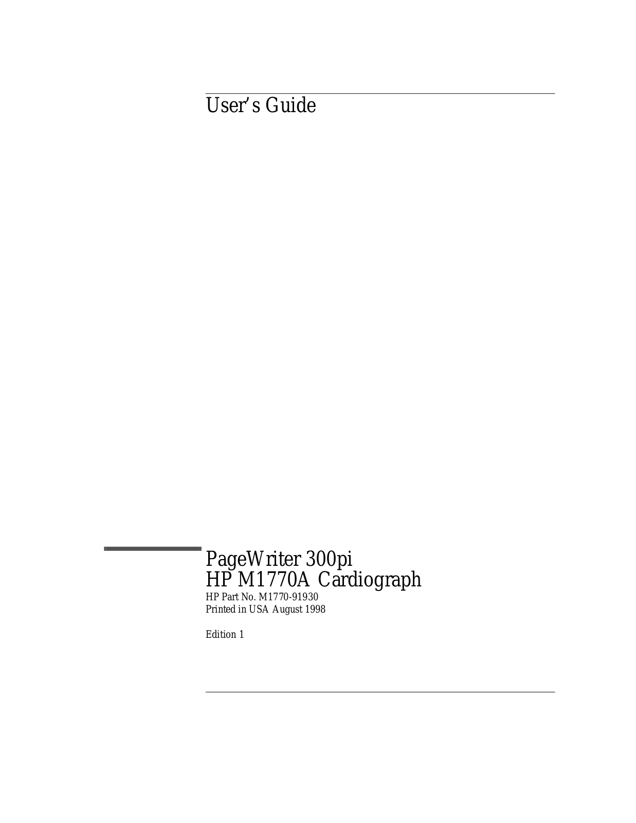 Philips PageWriter 300pi User guide