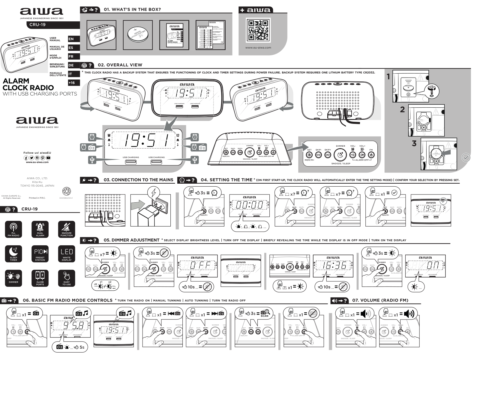 Aiwa CRU-19 User guide - ManualMachine.com