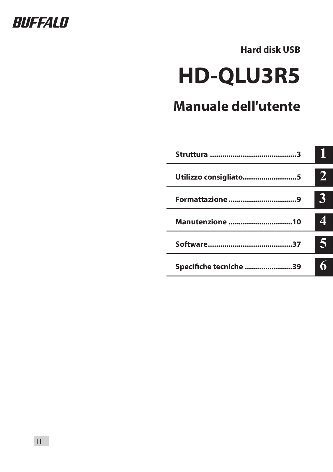 Buffalo HD-QLU3R5 User manual