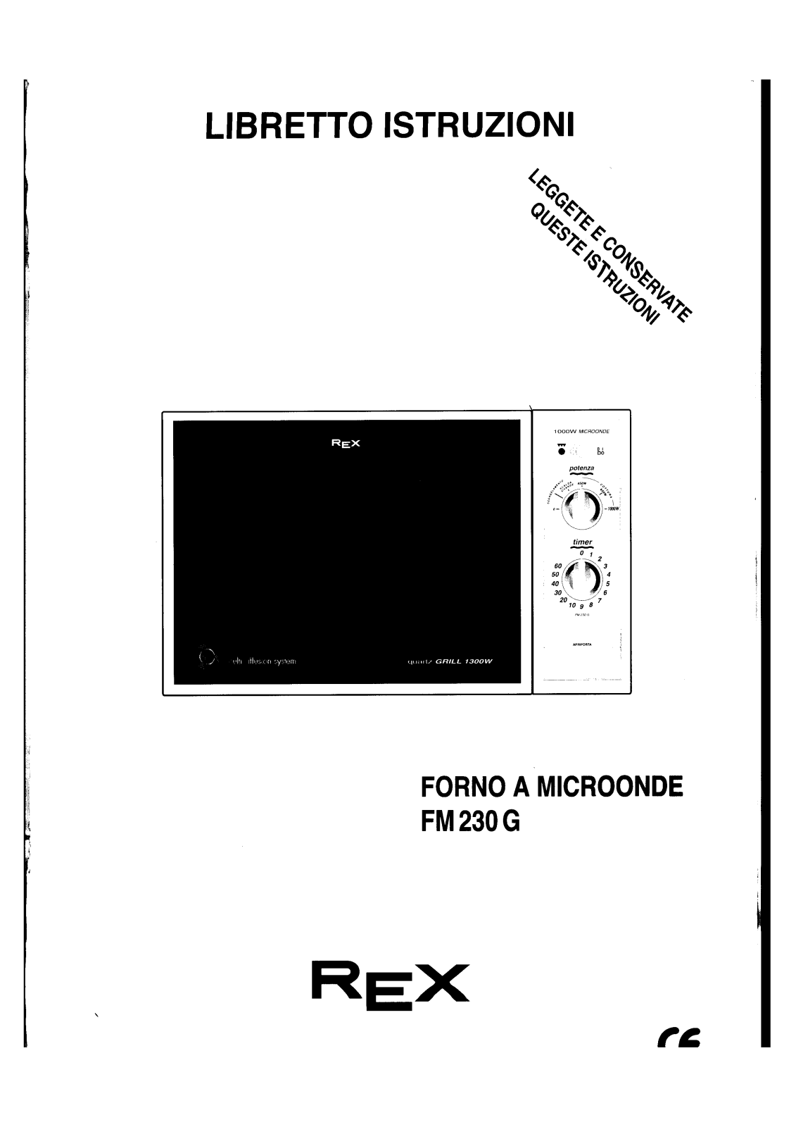 Rex FM230G User Manual