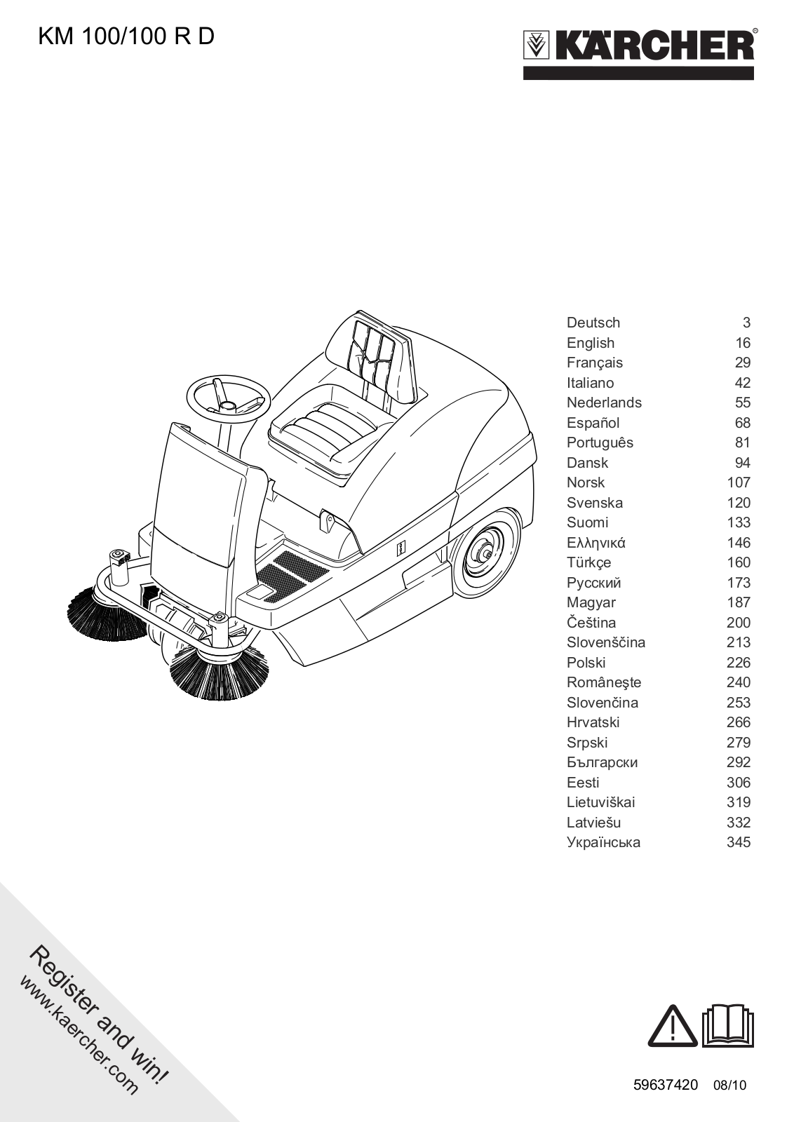 Karcher KM100-100R User Manual