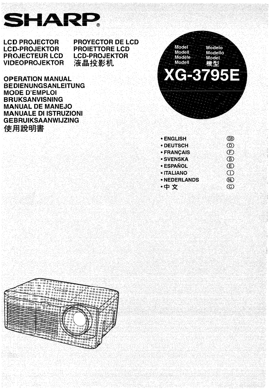 Sharp XG-3795E Operation Manual