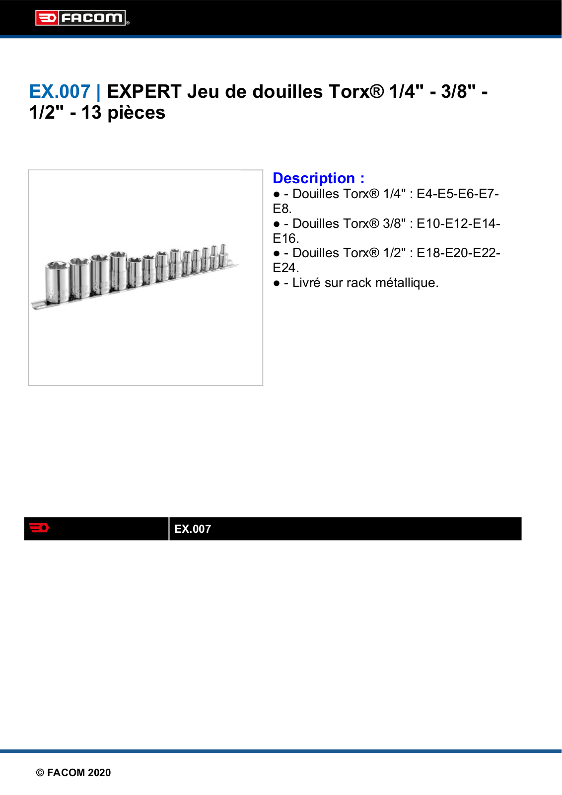 FACOM E034801 Specification - ManualMachine.com
