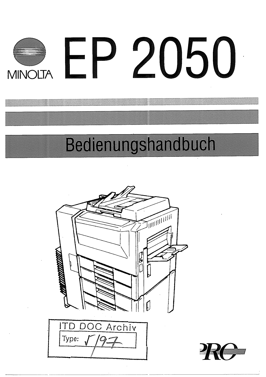 Konica minolta EP2050 User Manual