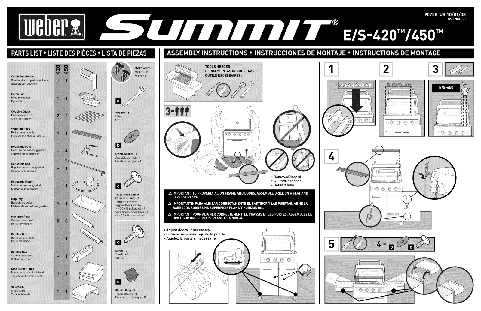 Weber S-420LP-2010, S-420NG-2010, E420NG-2010, E420LP-2010, 91811001 Owner’s Manual