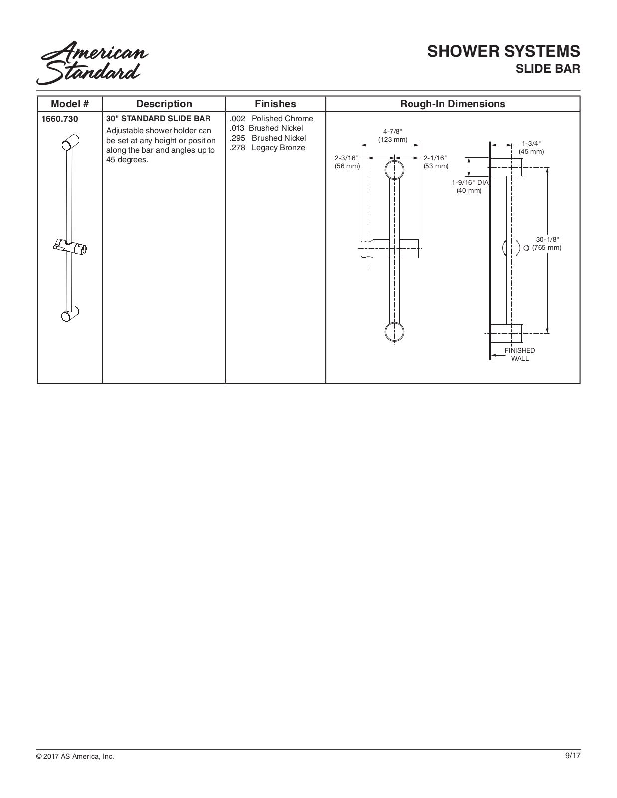 American Standard ASD10560 Specifications - ManualMachine.com