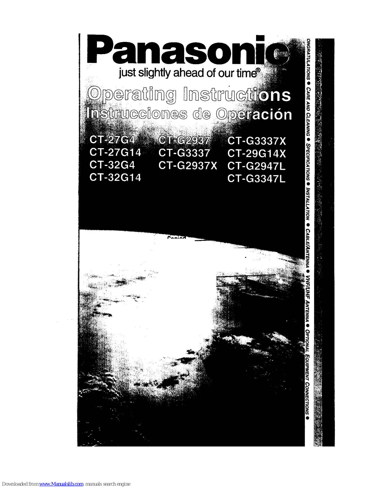 Panasonic CT-G2937X, CT-29G14X, CT-G3337, CT-G3347L, CT-G2947L User Manual - ManualMachine.com