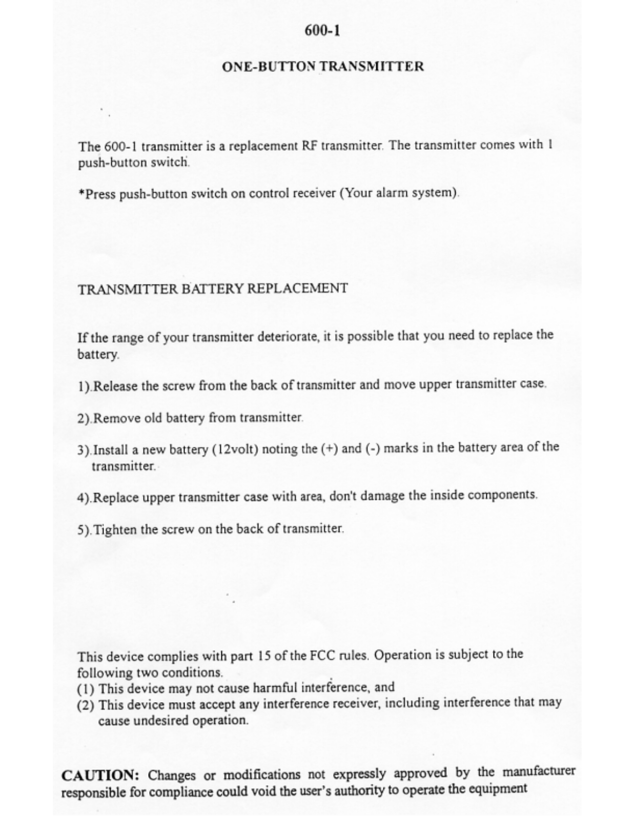 Audiovox 2KTX Users Manual