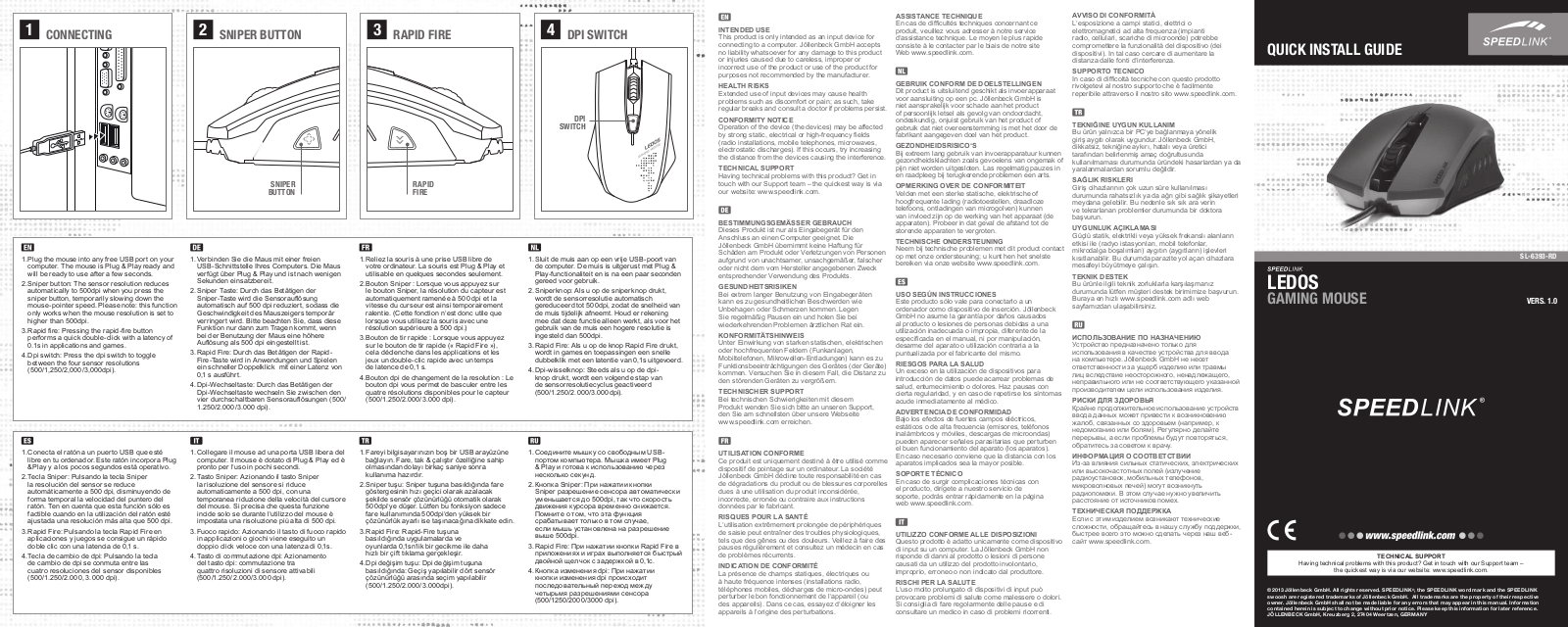 SPEEDLINK SL-6393-RD User Manual