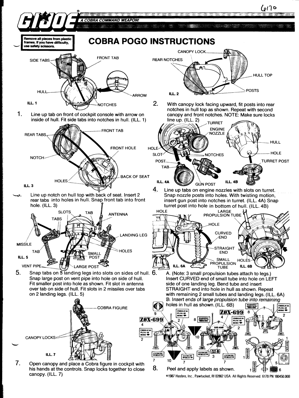 HASBRO GiJoe Cobra Pogo User Manual