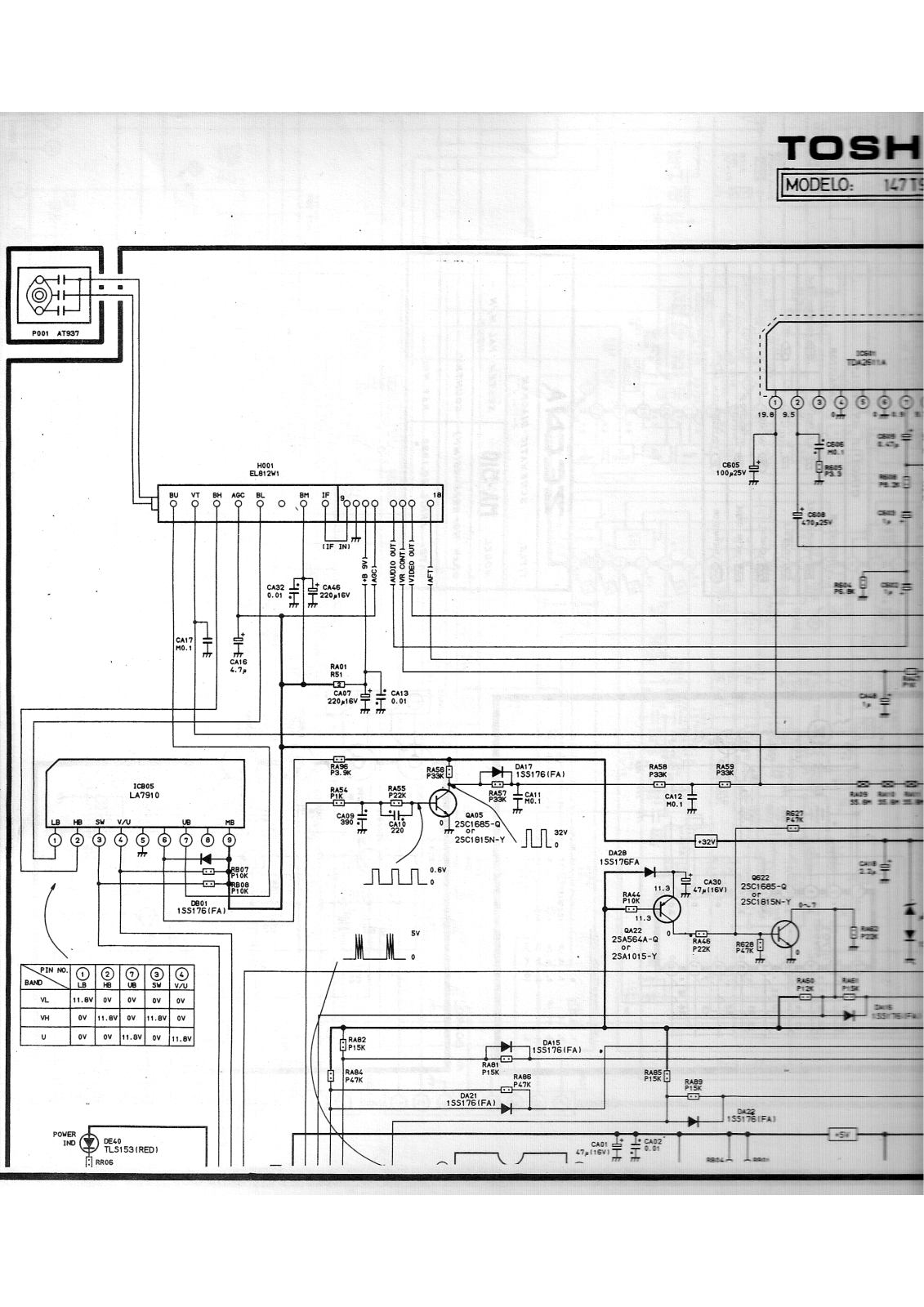 Toshiba 147t9la Diagram