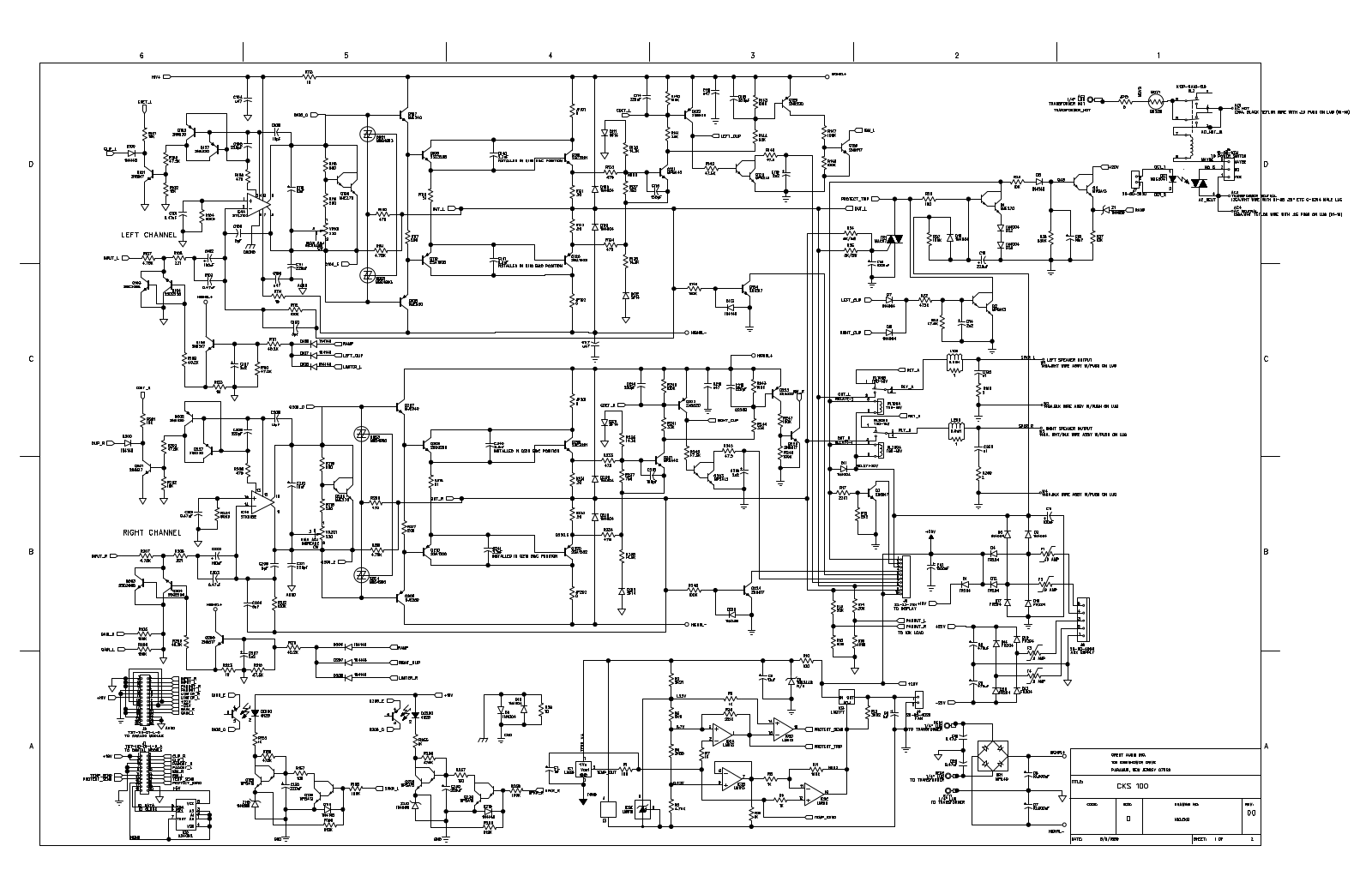 Crest Audio CKS-2400 Schematic