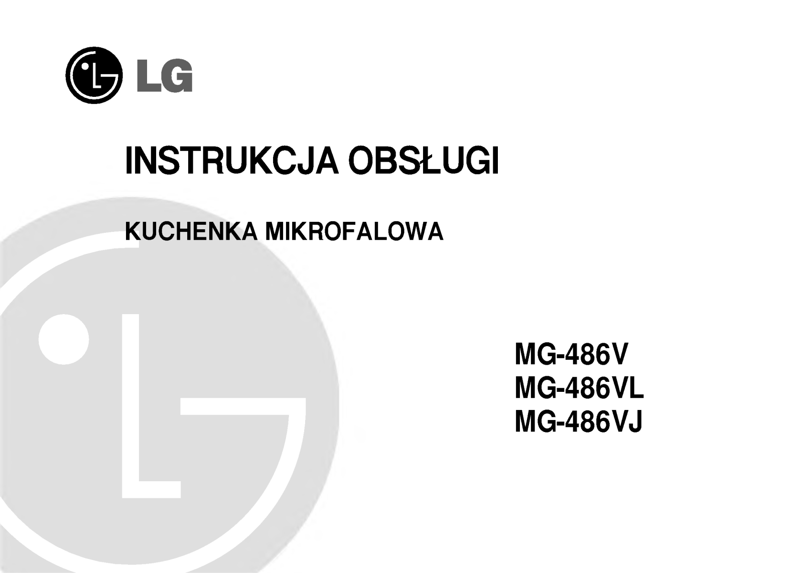 Lg MG-486VL, MG-486VJ, MG-486V user Manual