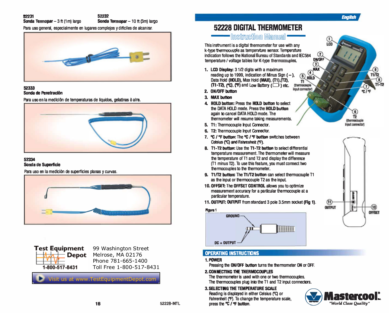 MasterCool 52228 Instruction Manual