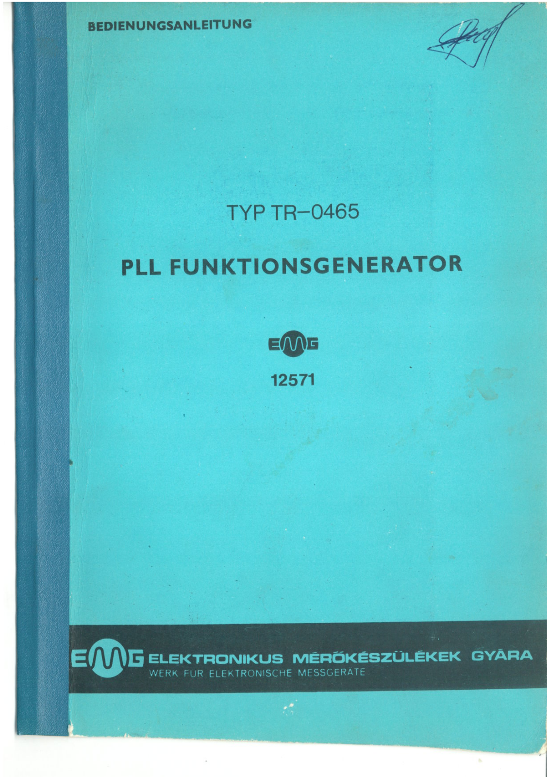 EMG 12571, TR-0465 User Manual