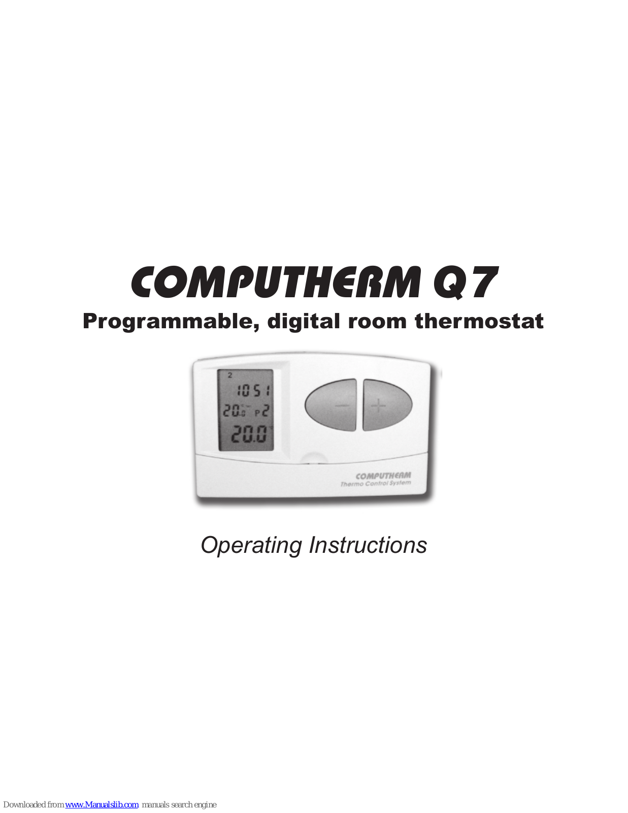 Computherm Q7 Operating Instructions Manual - ManualMachine.com