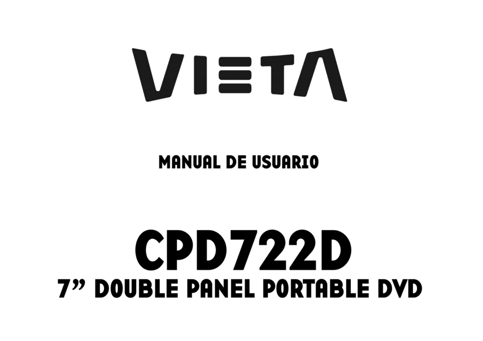 Vieta CPD722D User Manual