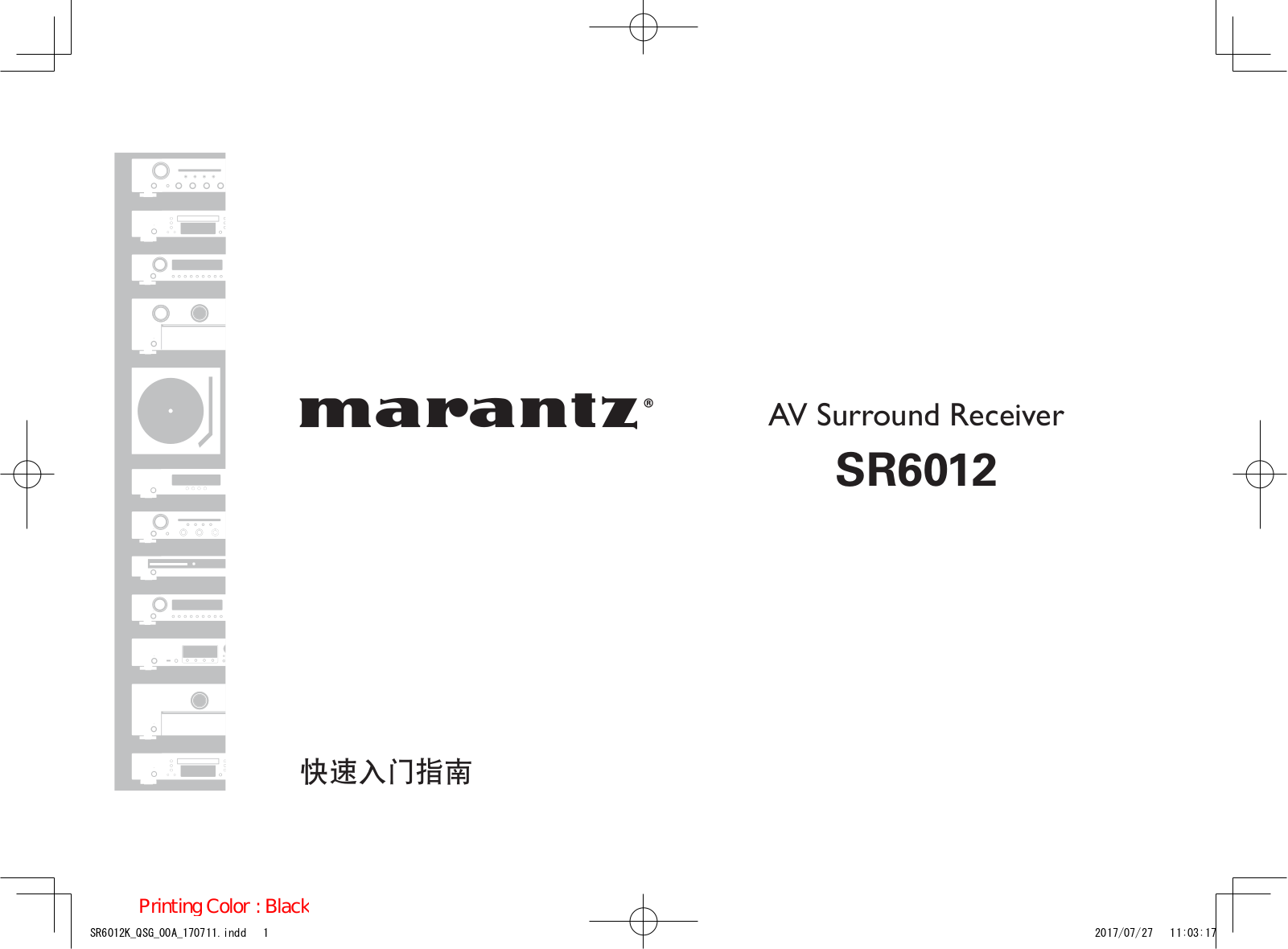 Marantz SR6012 Getting Started Guide