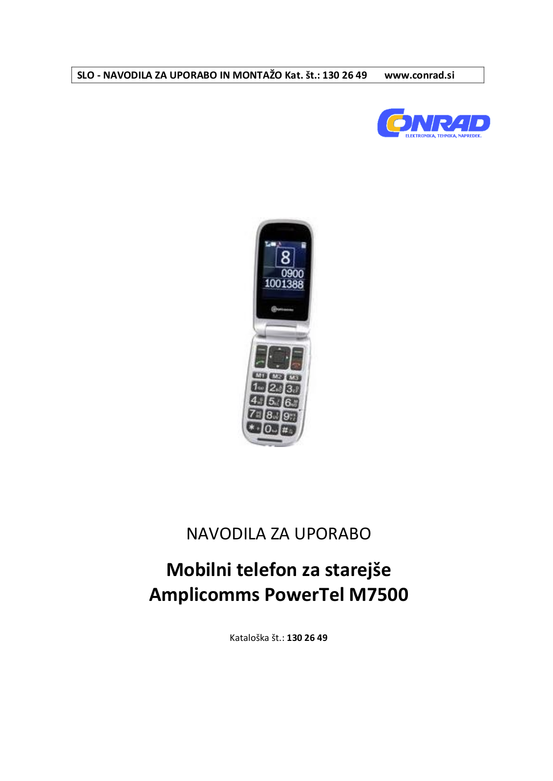 Amplicomms PowerTel M7500 User guide