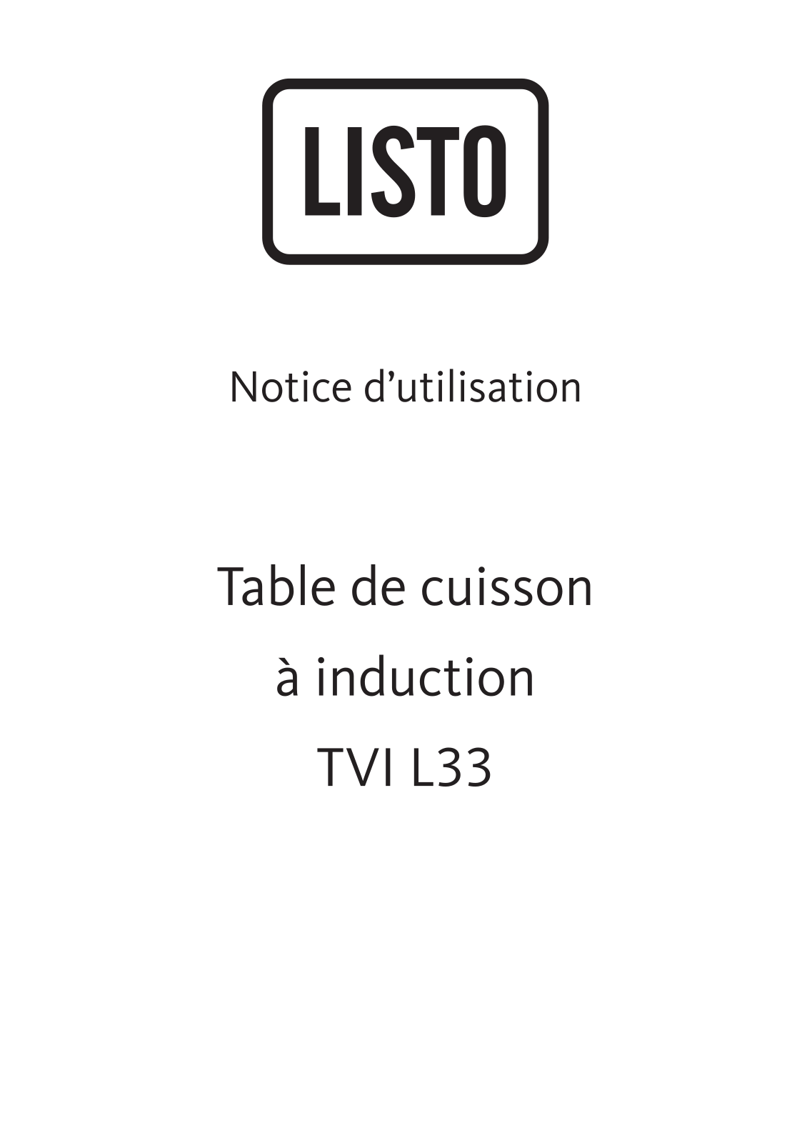 LISTO TVI L33 User Manual