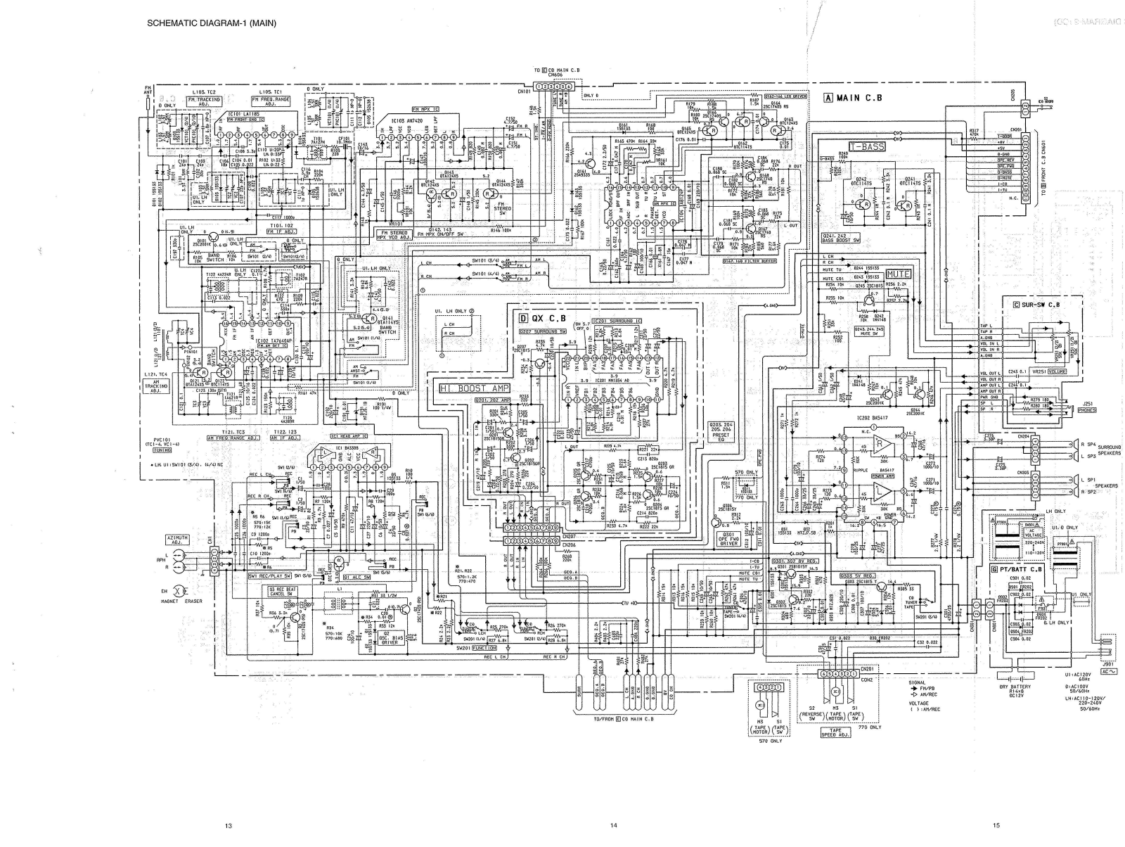 Aiwa CSD-ES570, CSD-ES770 Schematic