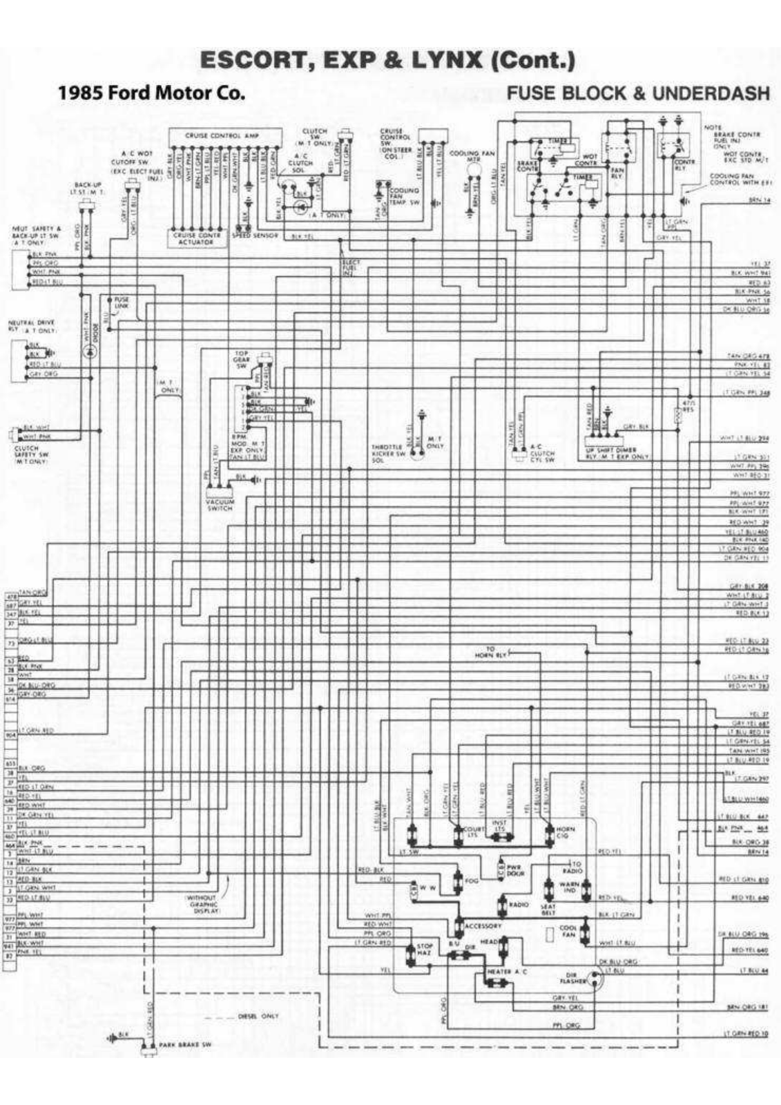 FORD Escort 2-48 Diagram