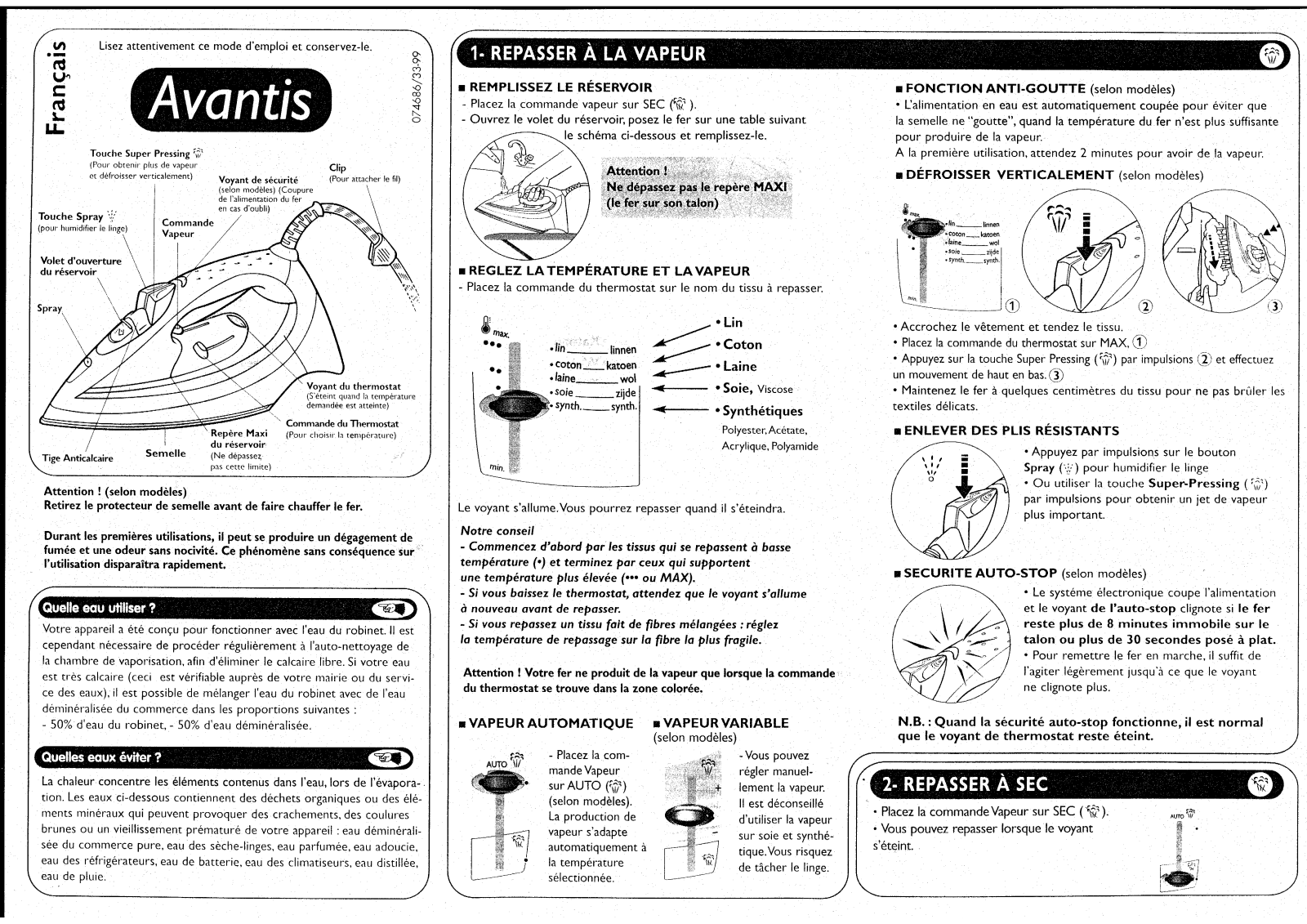 CALOR 1828.00, 1823.05 User Manual