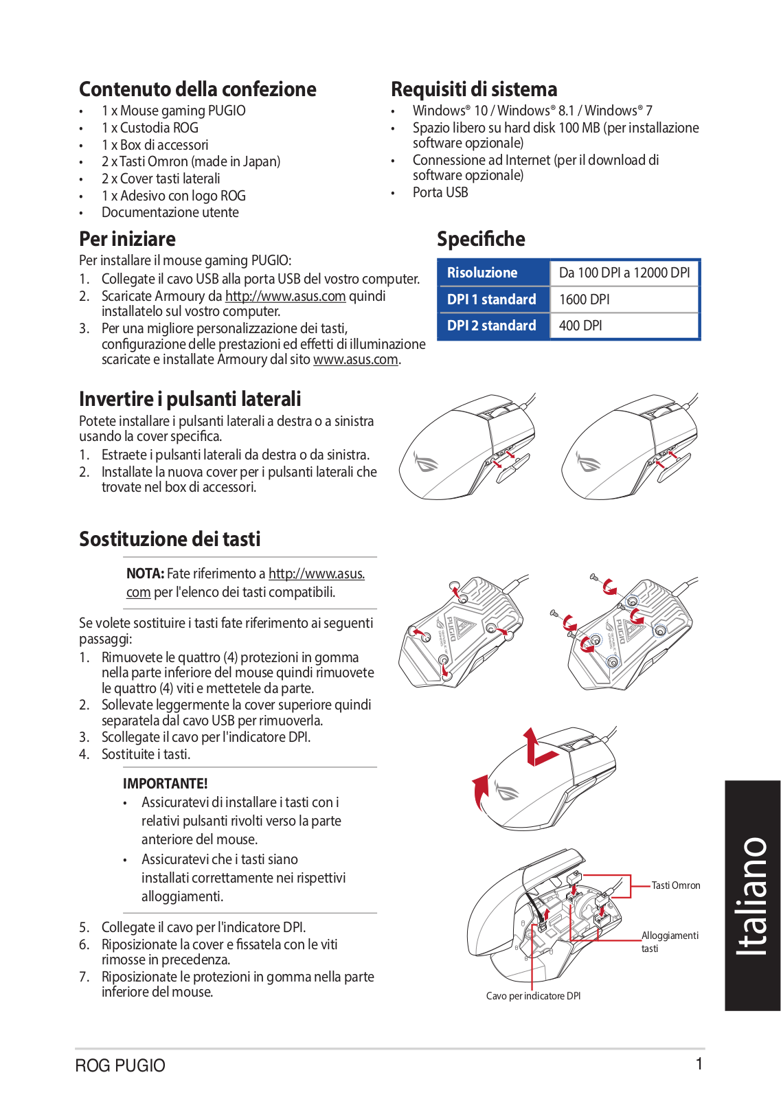 Asus Pugio User’s Manual