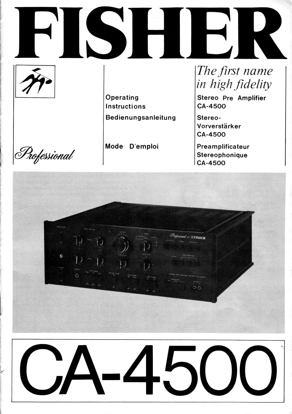 Fisher CA-4500 Schematic