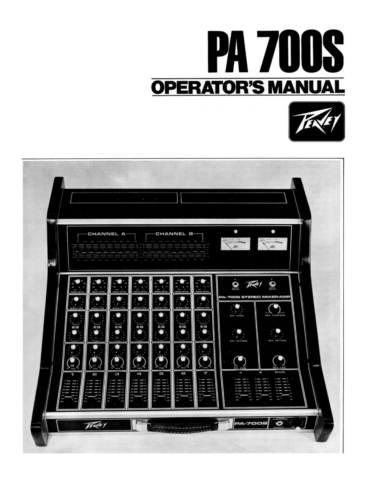 Peavey PA 700S User Manual