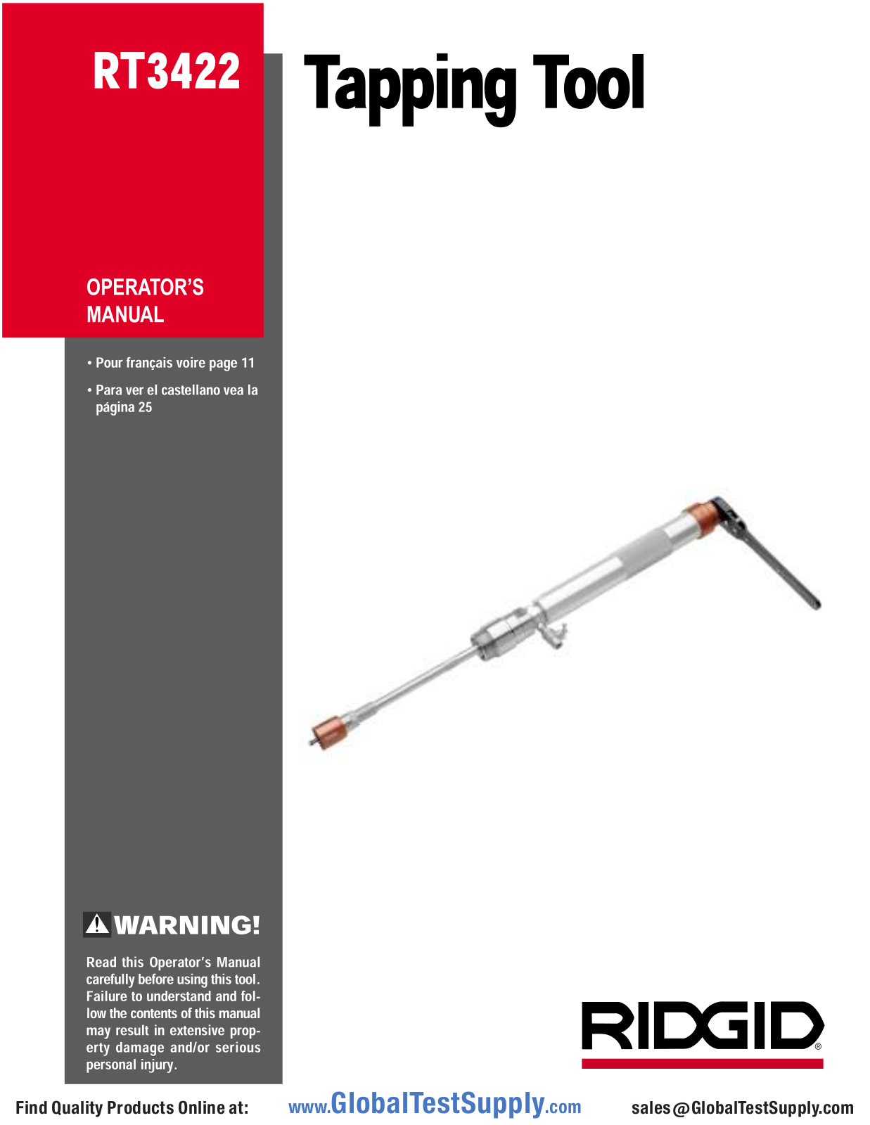 RIDGID 75992 User manual - ManualMachine.com