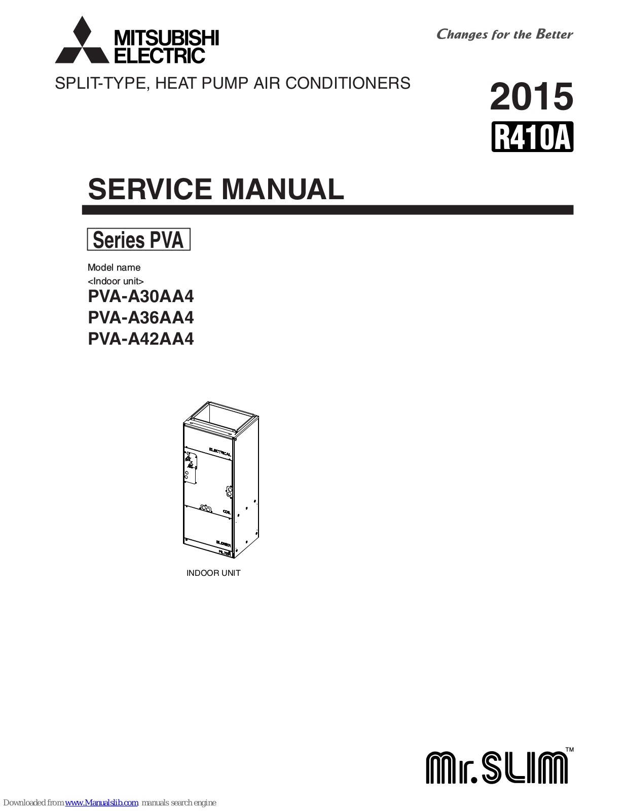 Mitsubishi Electric PVA-A30AA4, PVA-A42AA4, PVA-A36AA4 Service Manual