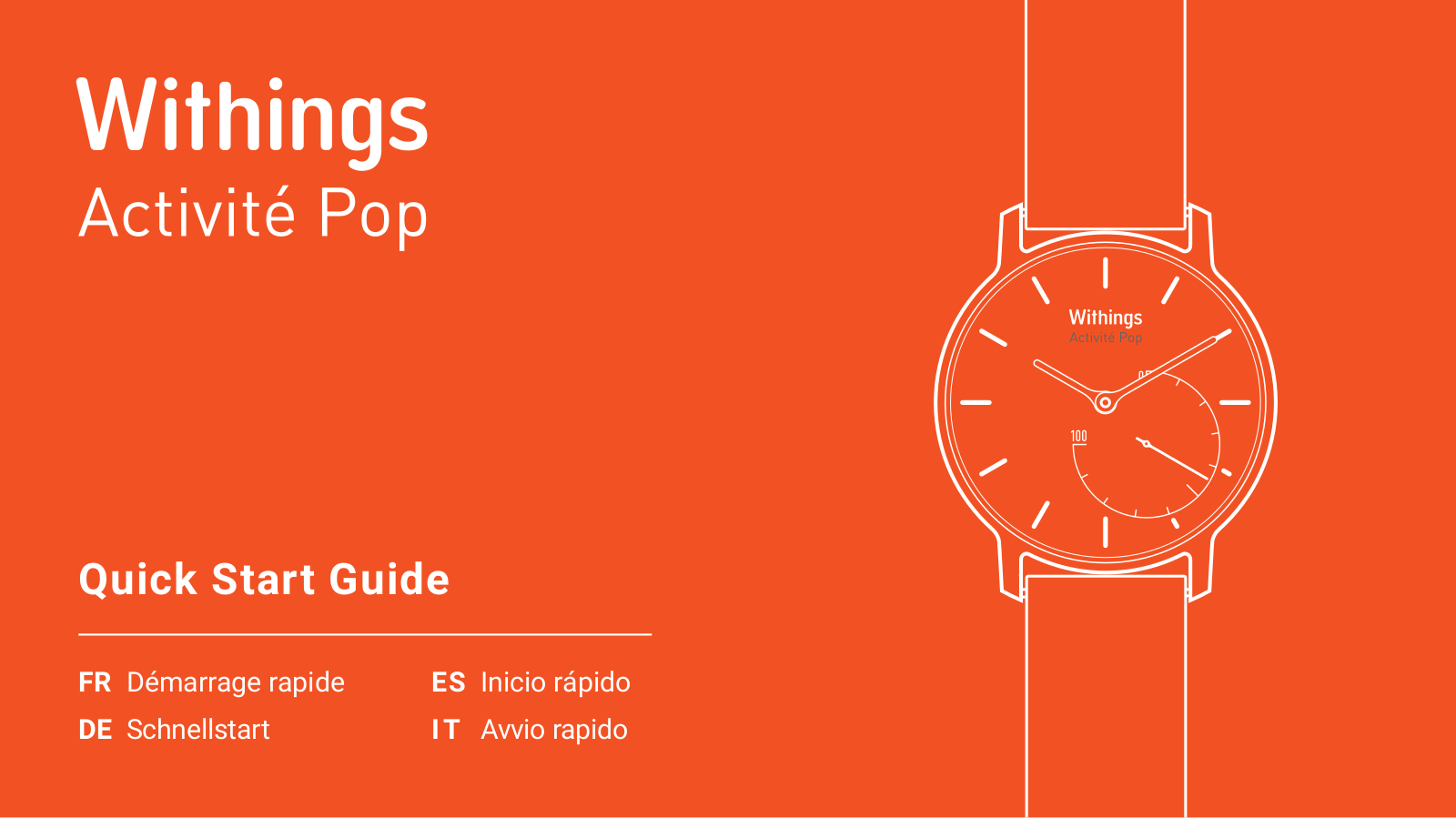 Withings Activité Pop Manual de Inicio Rápido