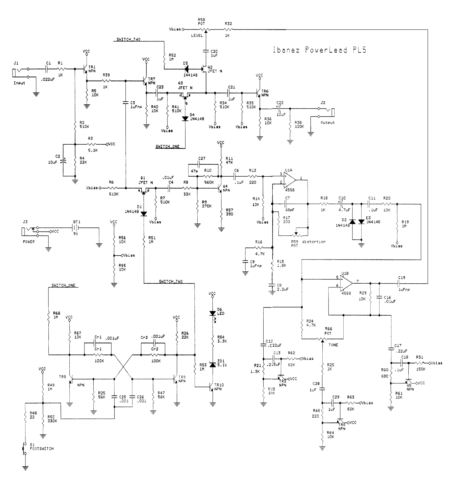 Ibanez pl5 schematic