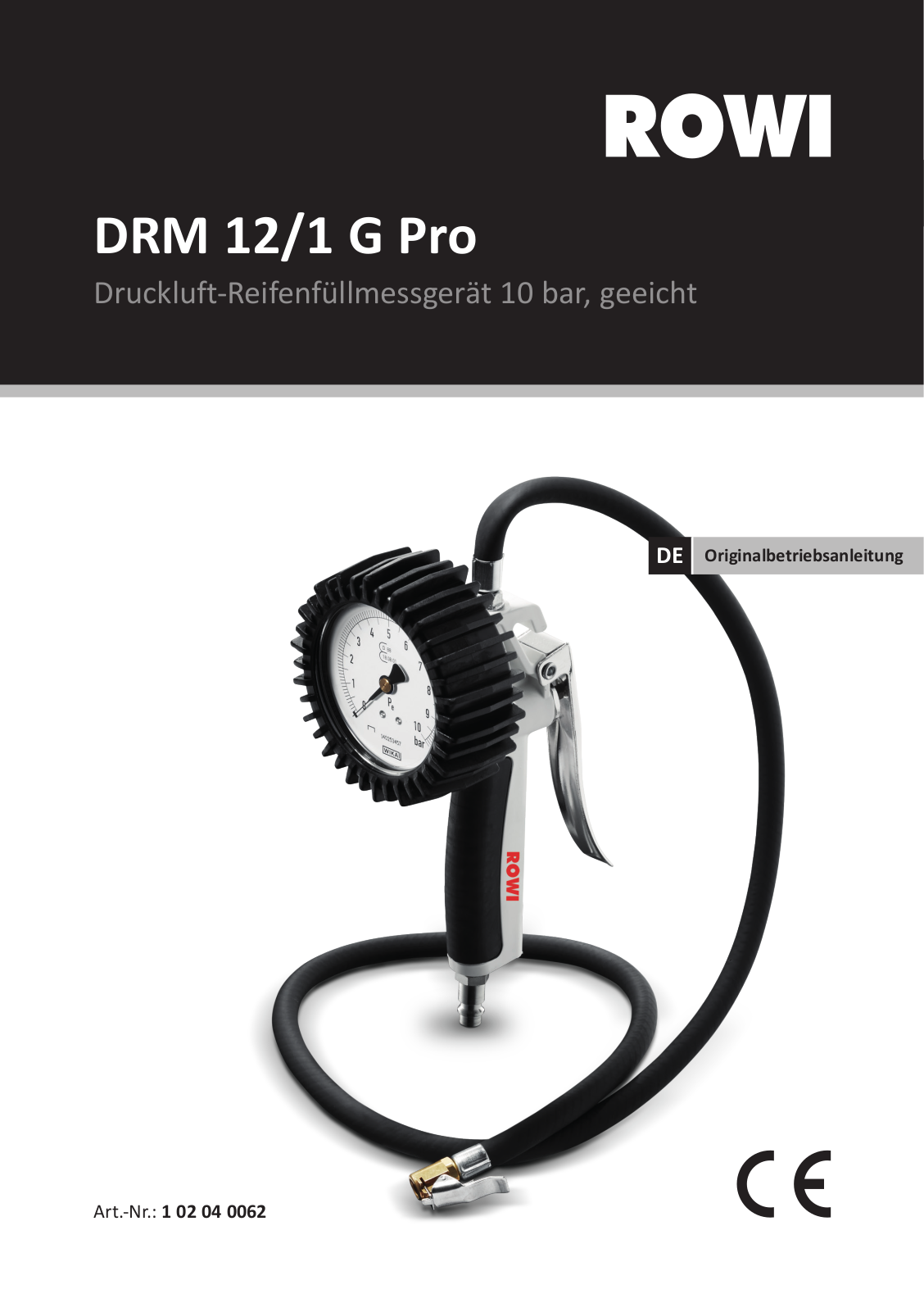 ROWI DRM 12-1 G operation manual