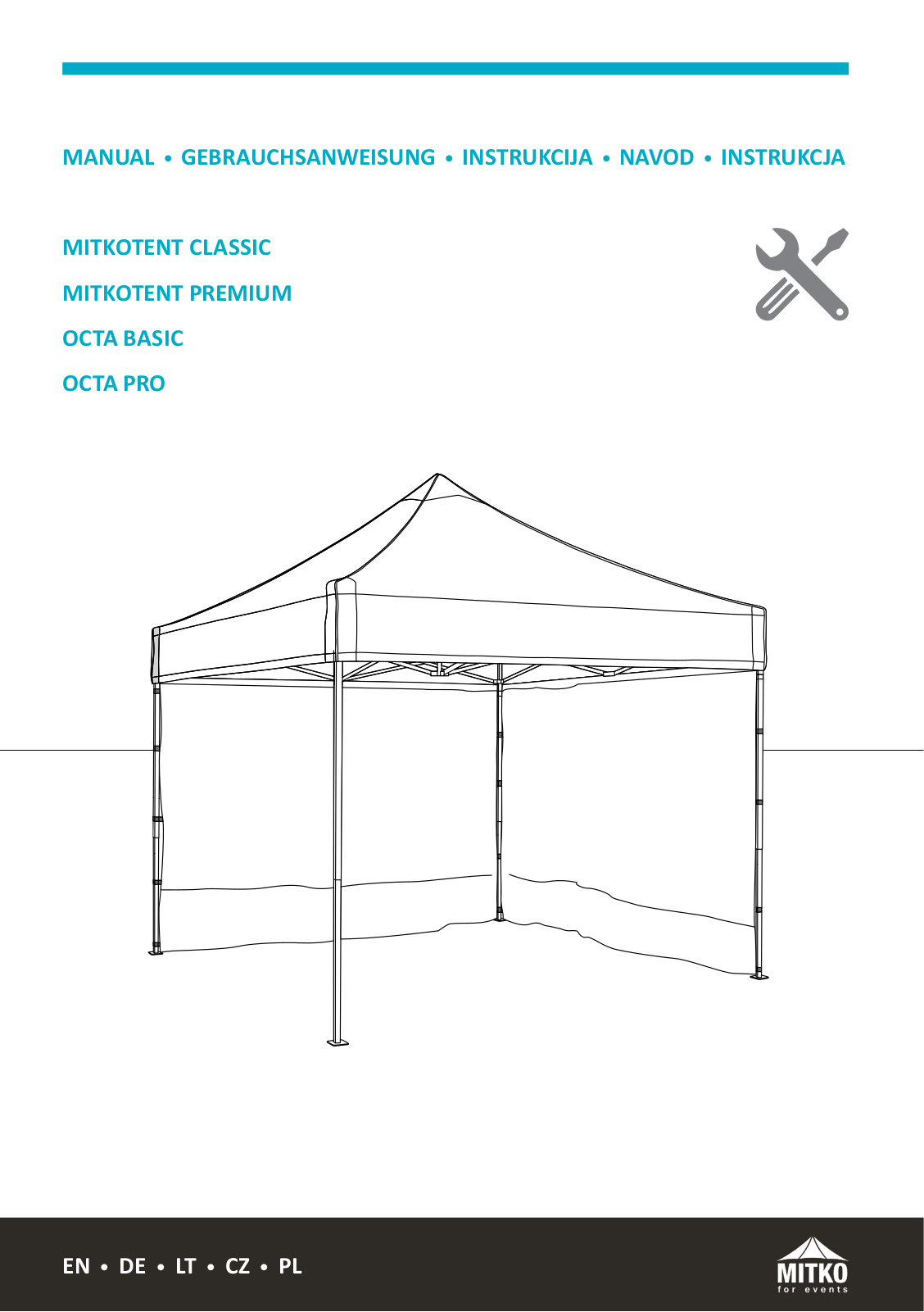 mitko MITKOTENT CLASSIC, MITKOTENT PREMIUM, OCTA BASIC, OCTA PRO User Manual