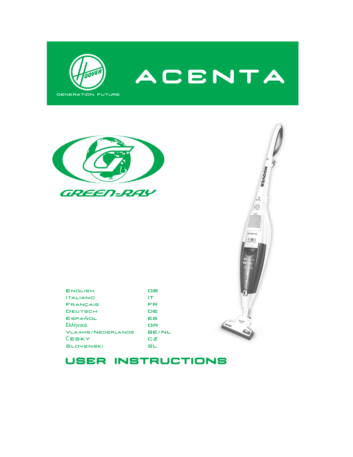 Hoover SGA 1210, STG 750 User Manual