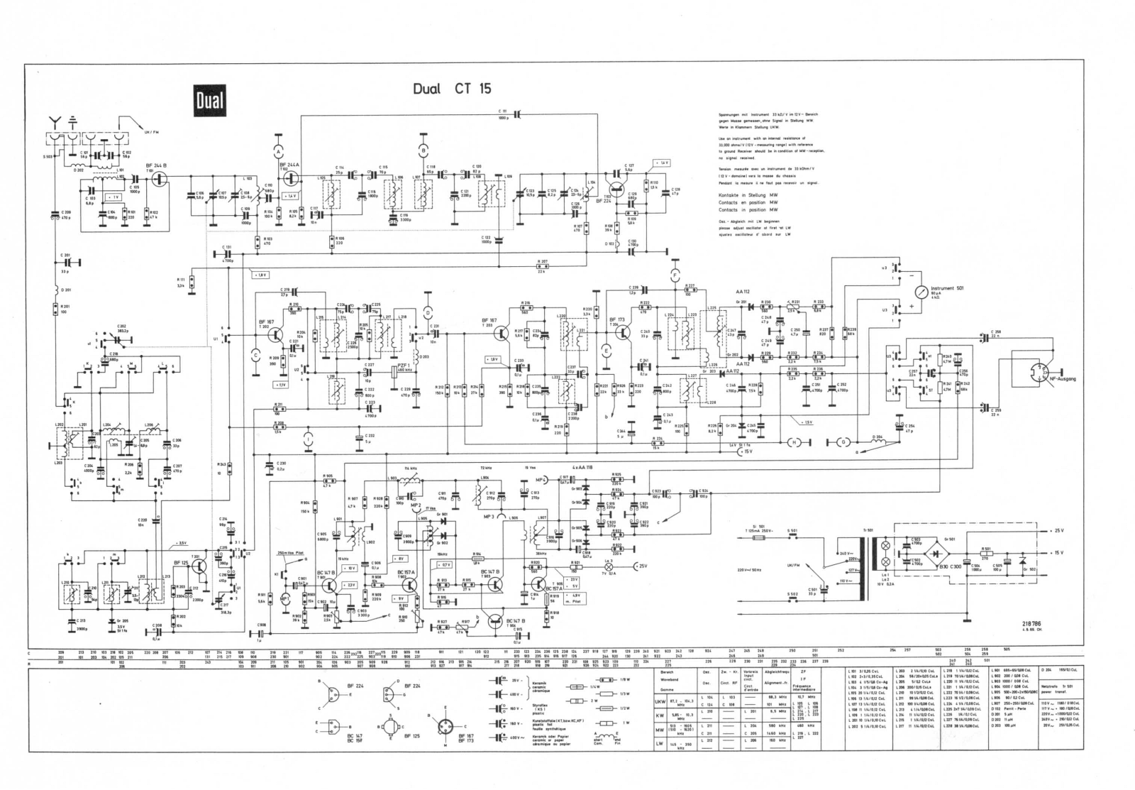 Dual CT-15 Schematic