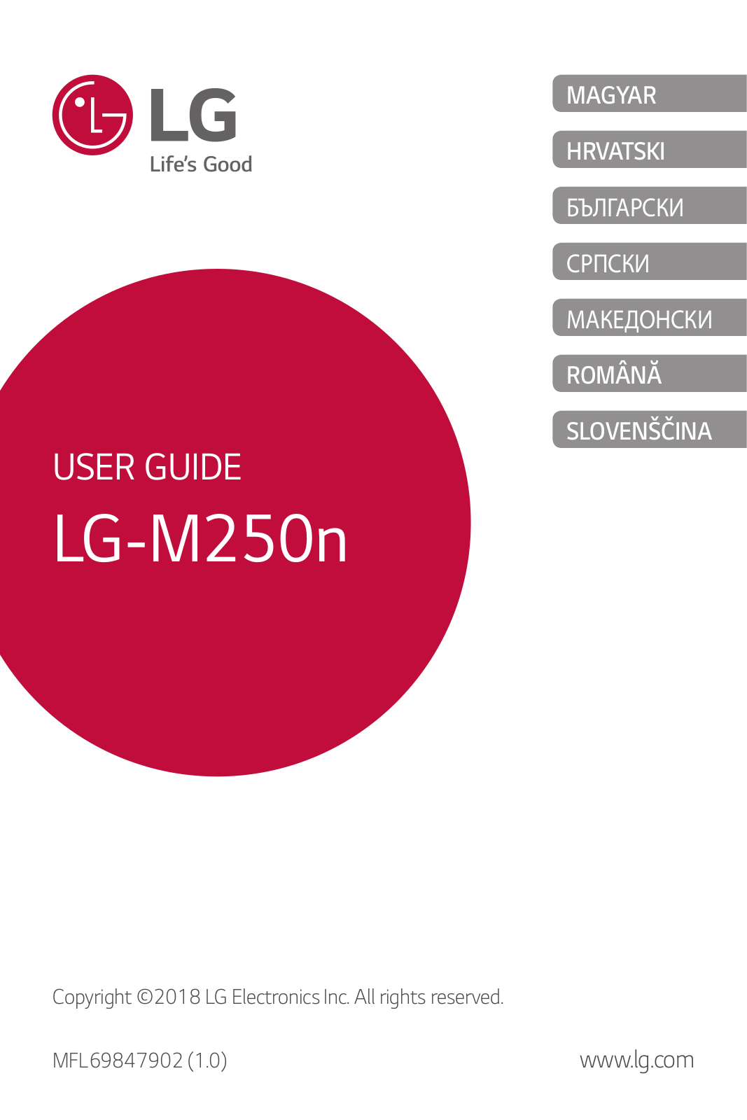 LG LGM250N User manual