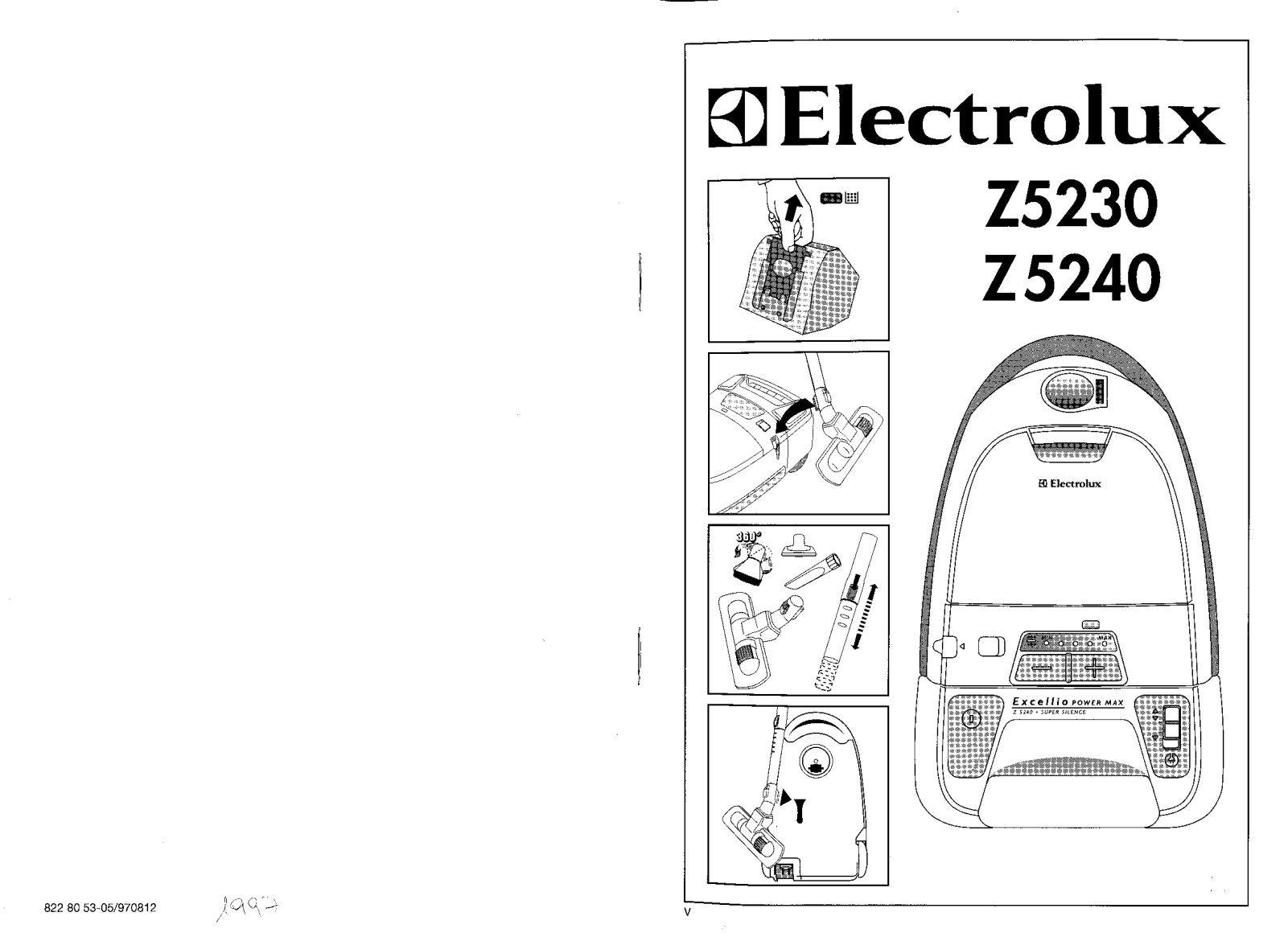electrolux Z5240, Z5230 User Manual